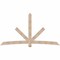 Ekena Millwork Alberta Smooth Timber Gable Bracket, Douglas Fir, 108"W x 58"H x 3 1/2"D x 5 1/2"F, 13/12 Pitch GBW108X58X0406ALB00SDF - alternate 1